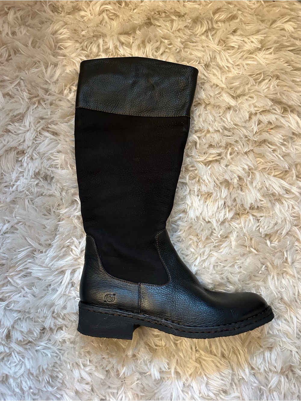 Born Women's Black Over-the-Knee Leather Riding Boots - Picture 3 of 8